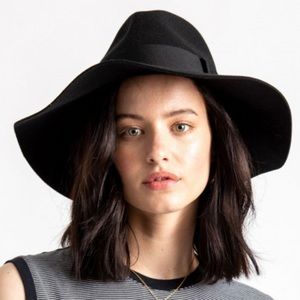 BRIXTON Piper Wool Felt Floppy Fedora Hat SIZE XS 6 1/4, 54CM